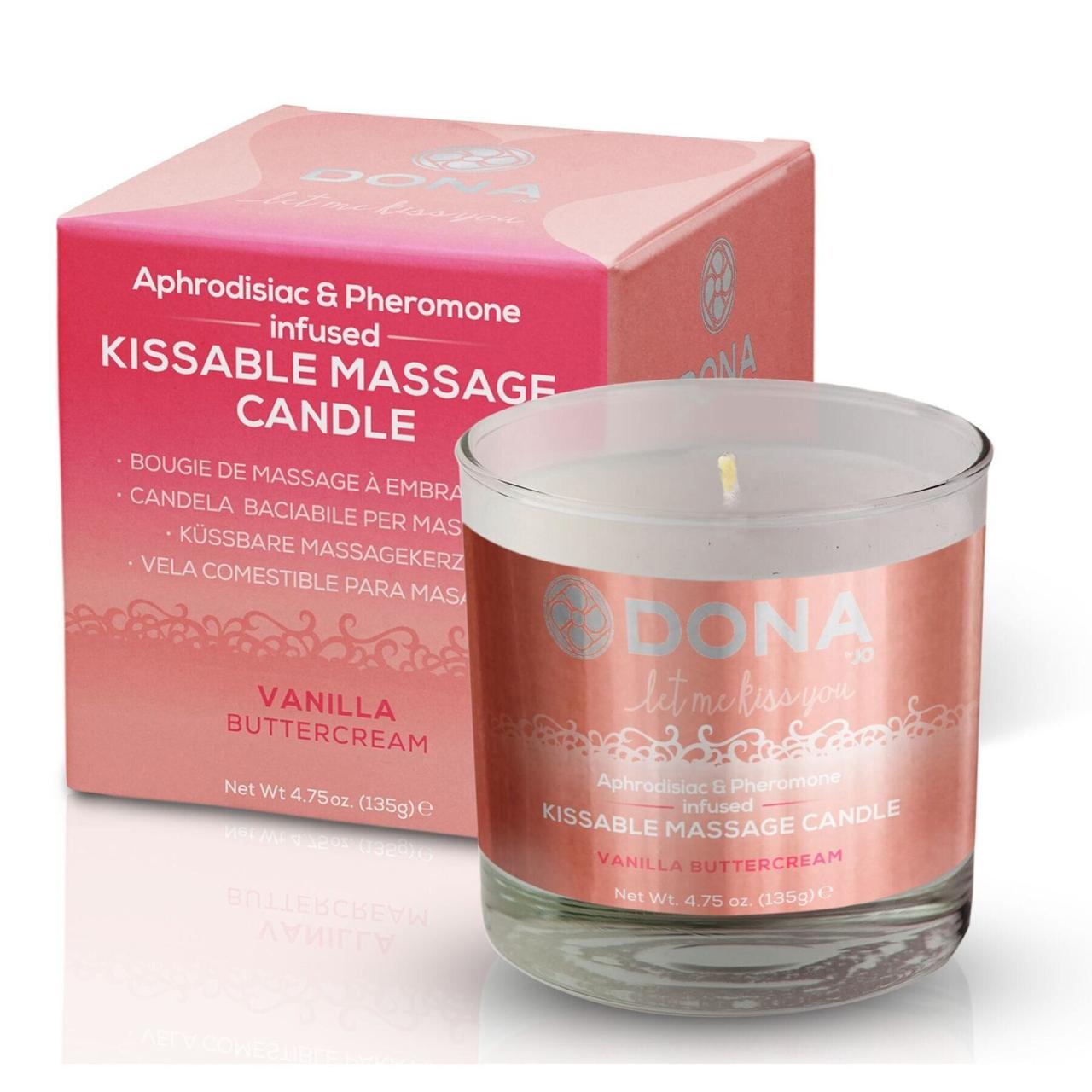 

Массажная свеча DONA Kissable Massage Candle Vanilla Buttercream (125 мл)