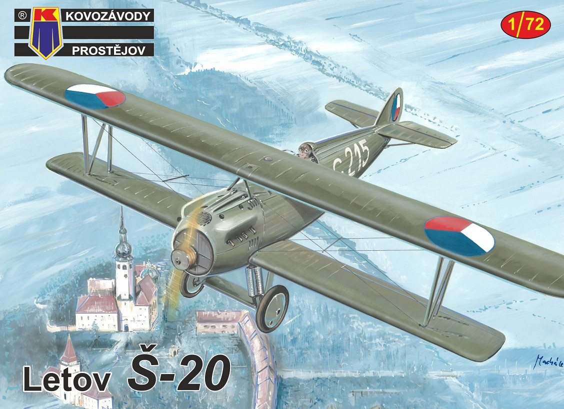 

Пластикова модель 1/72 Kovozavody Prostejov 0195 Чехословацький винищувач Letov Š-20