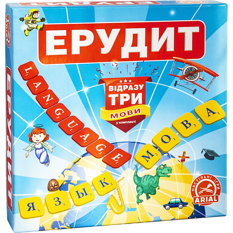 

Настольная игра Arial Ерудит. Три мови. 910091-3