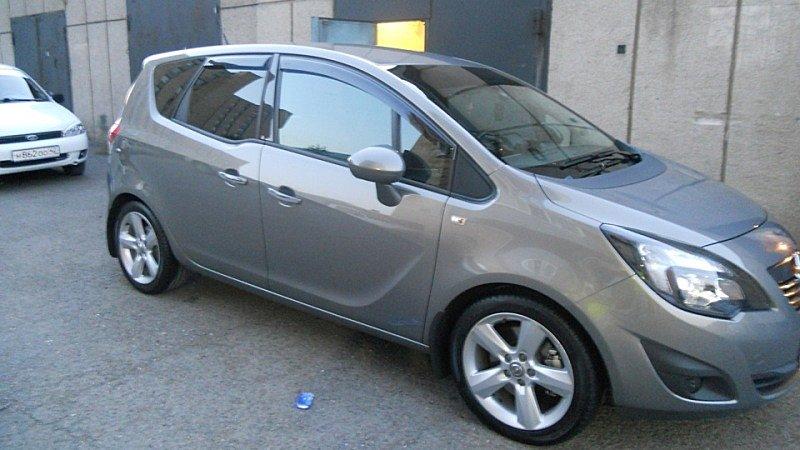 

Дефлекторы окон (ветровики) OPEL Meriva 2011-(полная)