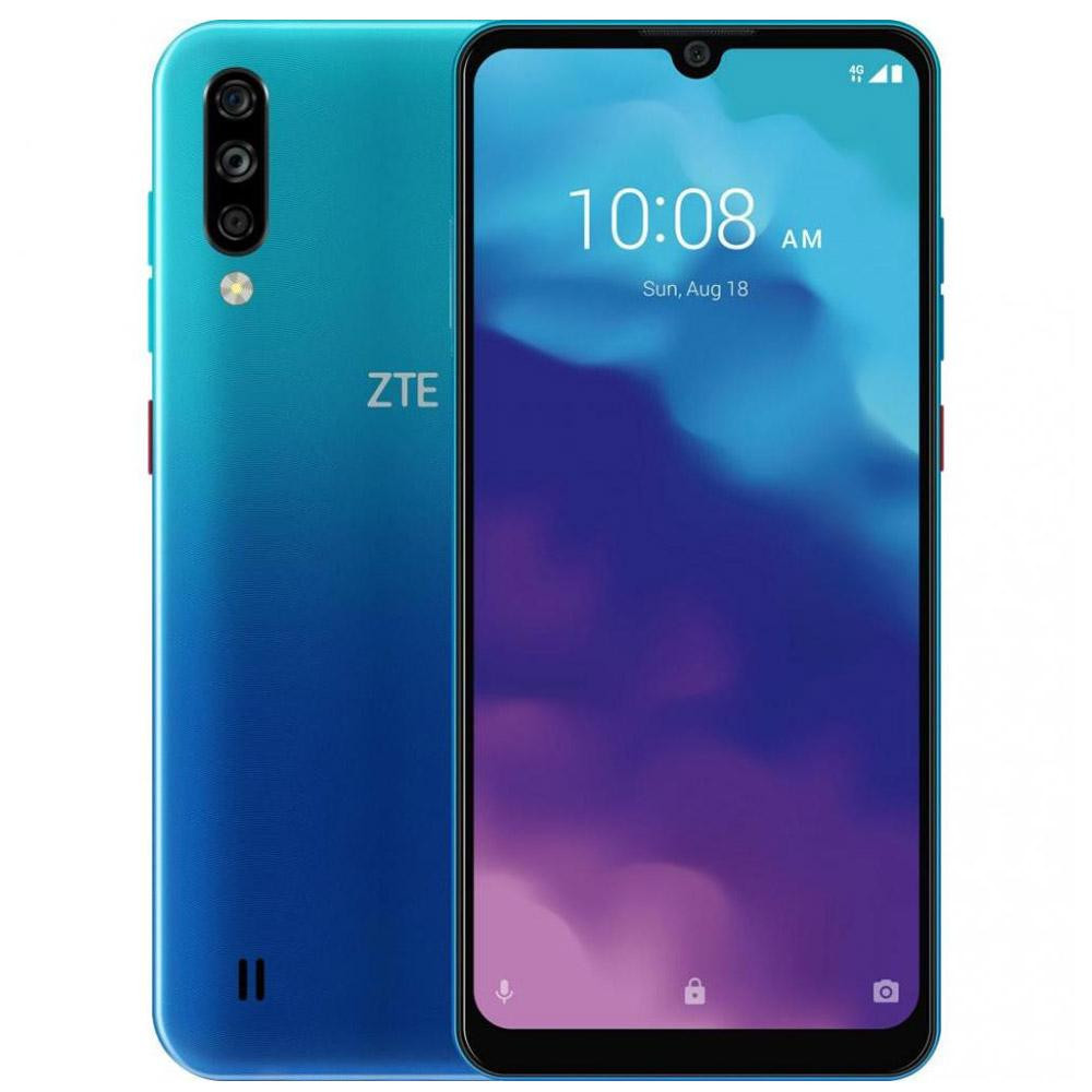 

Смартфон синий с большим дисплеем и функцией нфс на 2 сим карты ZTE Blade A7 2020 2/32 гб Gradient Octa Core, Градиент