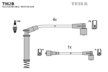 

Провода зажигания OPEL ASTRA, OPEL COMBO, OPEL CORSA, OPEL KADETT TESLA T962B