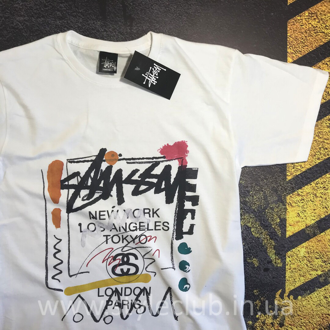 

Футболка Stussy белая • Бирки • Наши фото