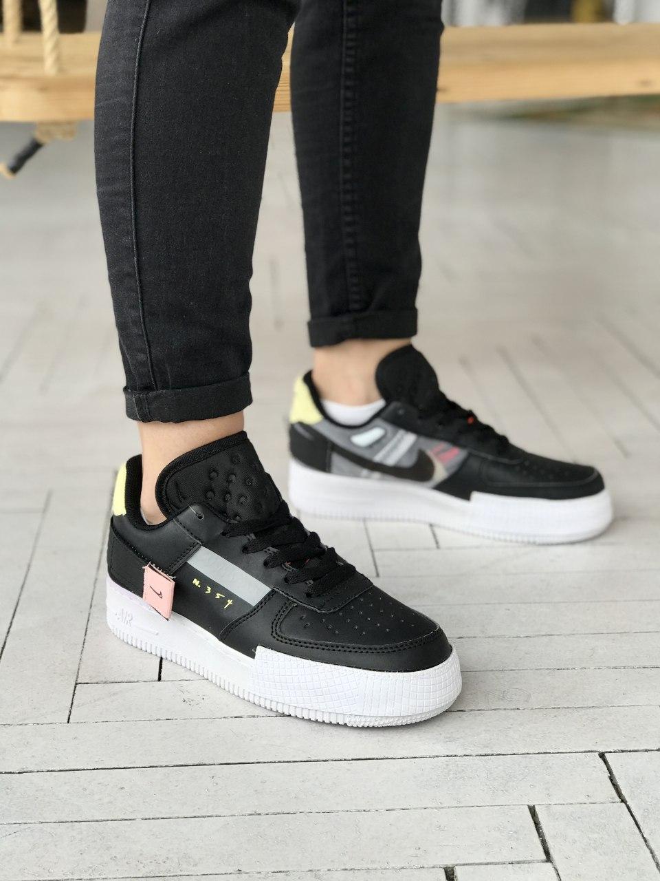 

Женские кроссовки Nike Air Force 1 Low Black / Найк Аир Форс 1 Low Черные, Черный