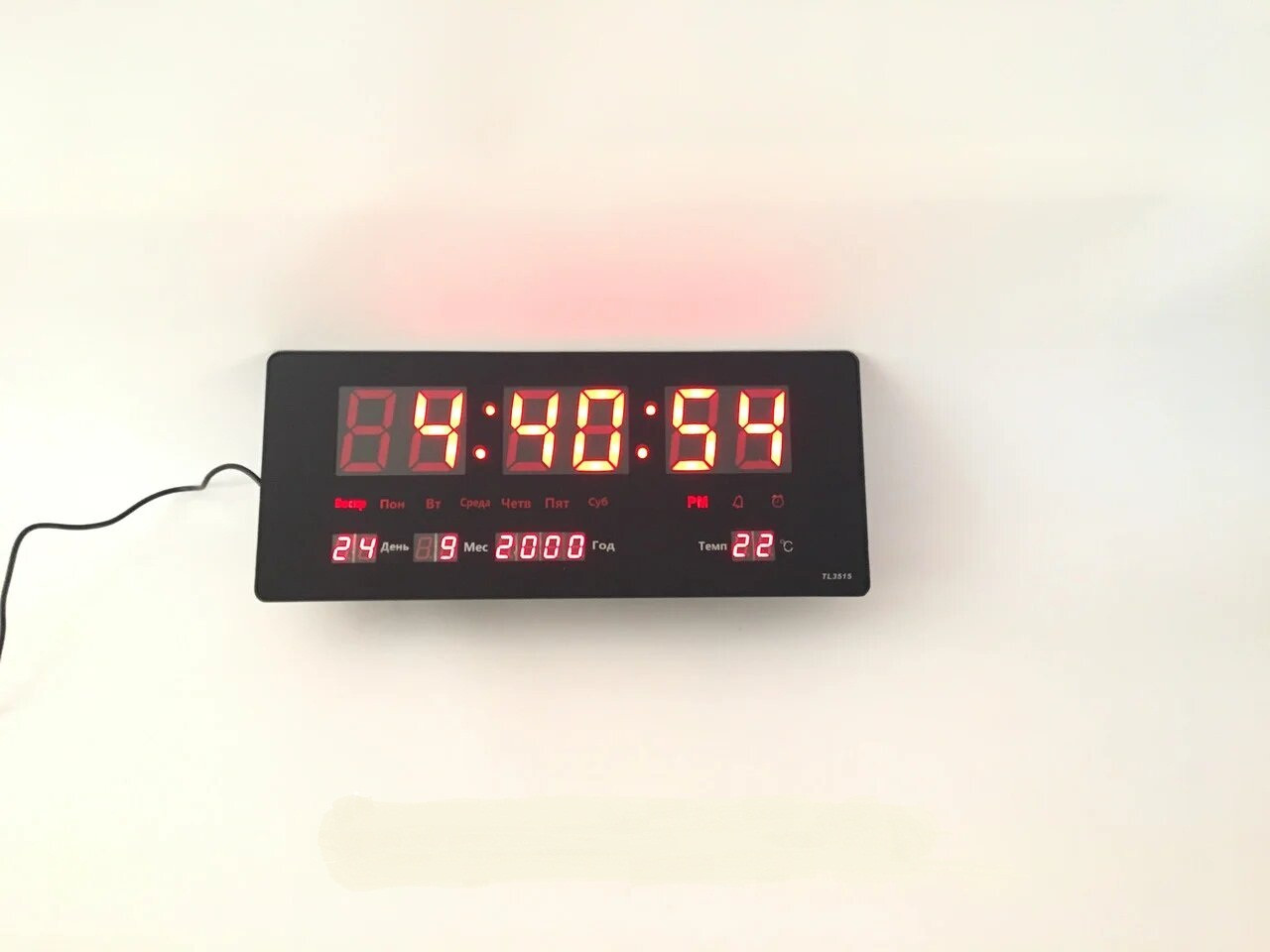 

Часы Led Digital Clock электронные Черный R0542, КОД: 1824200