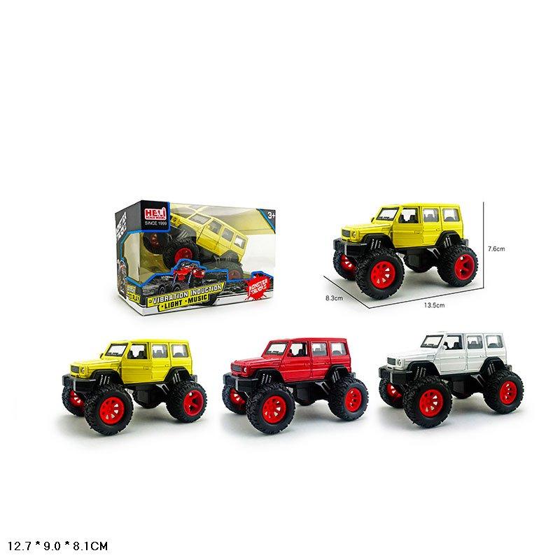 

Машина металл 1029-1A(72шт/2) 1:32, Monster truck, свет, звук, аммортиз, 3 цвета, р-р машины 13,5*7,6*8,3 см,