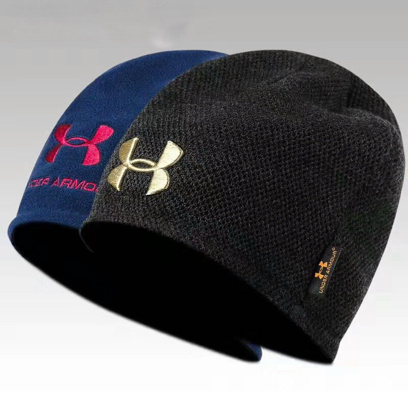 

Двусторонние зимние шапки UNDER ARMOUR оригинал 2019 г, Серый;синий;красный;черный