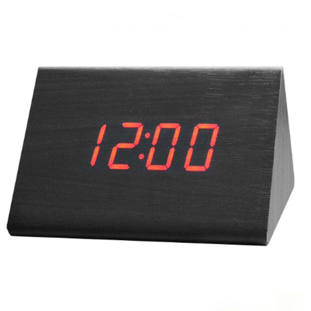 

Настольные часы Led Woden Clock (VST-864-1) -Черный с красным