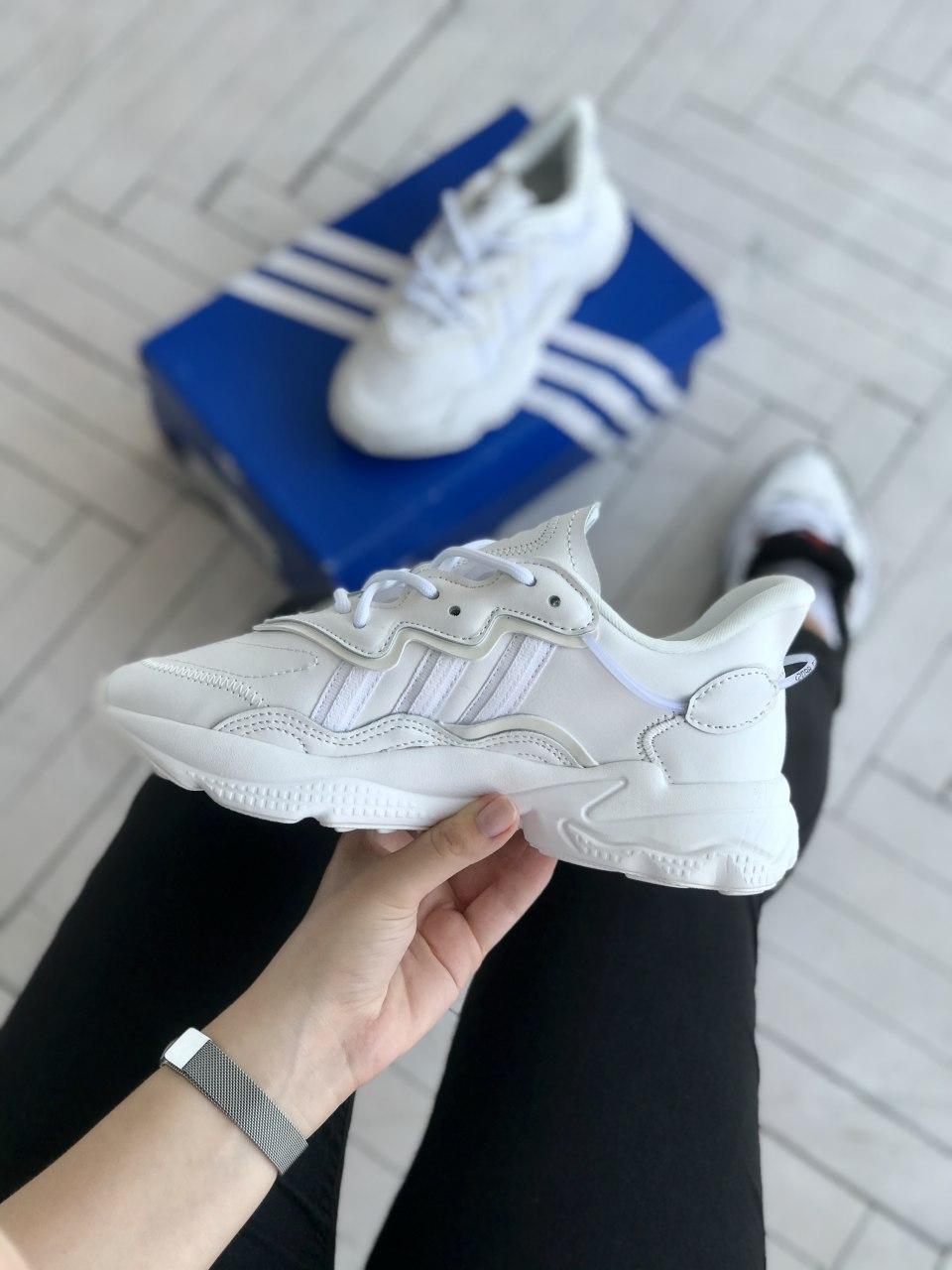 

Женские кроссовки Adidas Ozweego White / Адидас Озвиго Белые, Белый