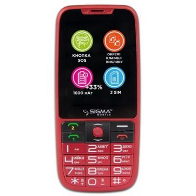 

Мобильный телефон Sigma Comfort 50 Elegance 3 (1600 mAh) Red (4827798233795)