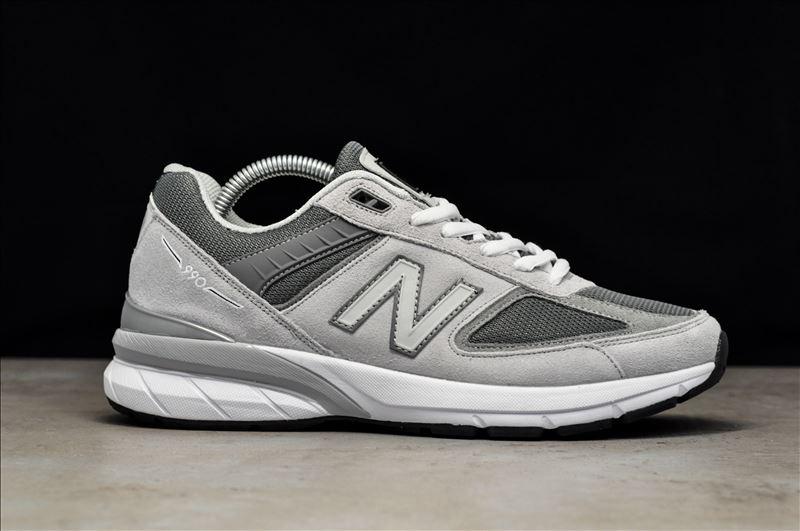 

Кроссовки мужские New Balance 990 светло-серые, Нью Баланс 990, замша, сетка, код TD-9176