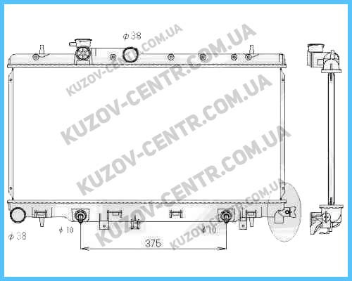 

Радиатор охлаждения двигателя SUBARU (KOYORAD) FP 67 A1406-X