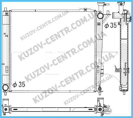 

Радиатор охлаждения двигателя Hyundai Santa Fe (12-15) 2.2 CRDi механика (KOYORAD)