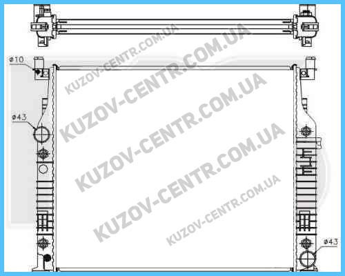 

Радиатор охлаждения двигателя MERCEDES 164 2005-2011 (ML-CLASS) SUV