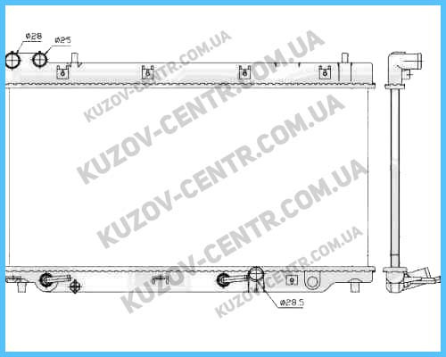 

Радиатор Honda Jazz (Хонда Джаз) 05-08 производитель NISSENS