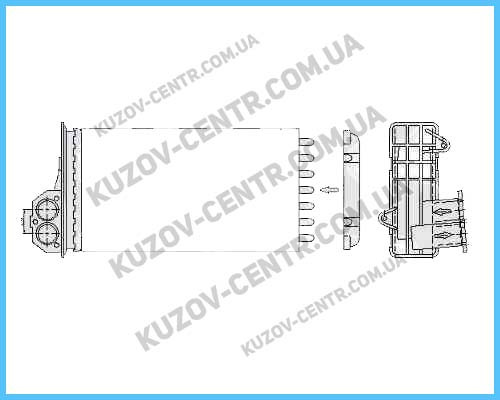 

Радиатор печки PEUGEOT 206 1998-2009