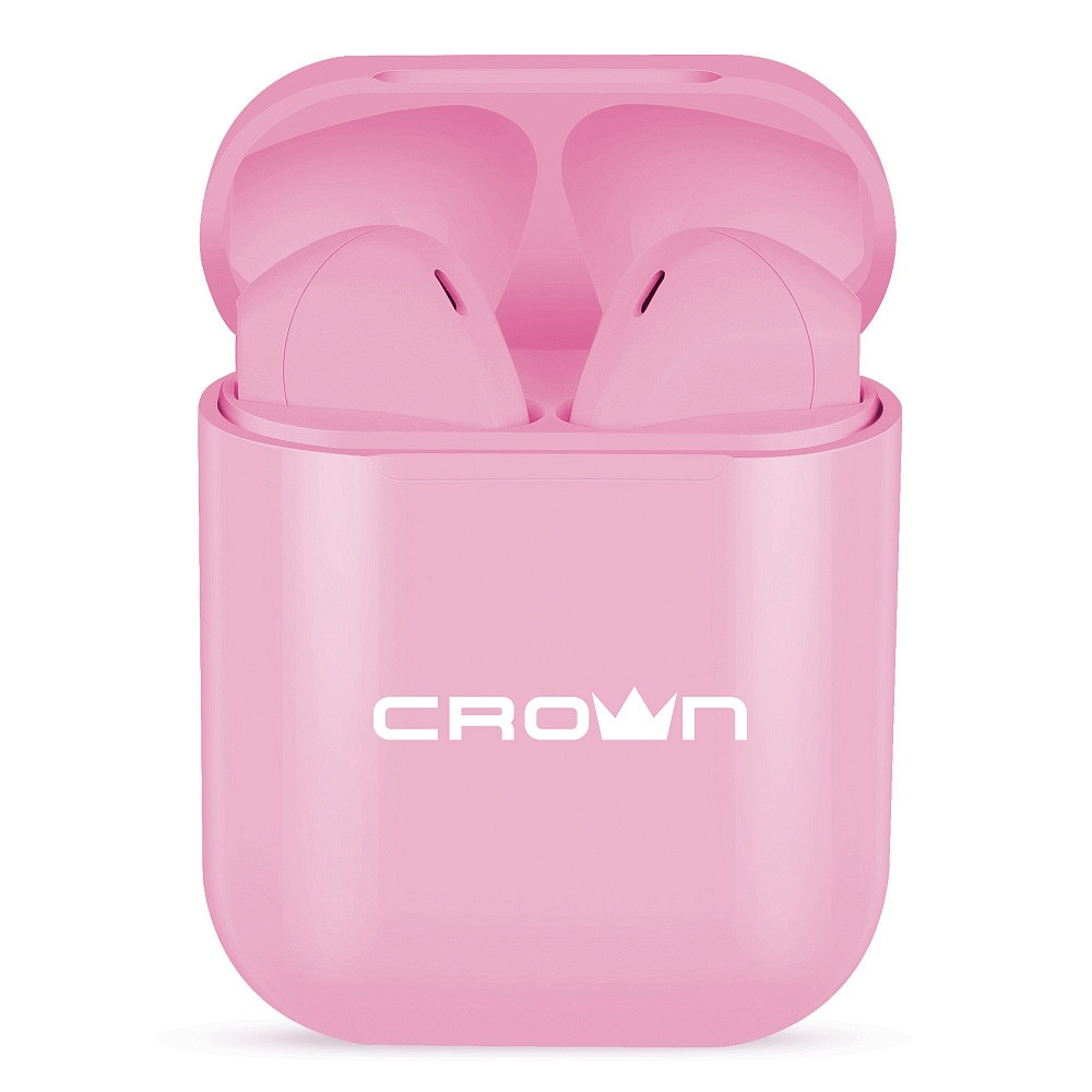 

Бездротові навушники Crown CMTWS-5005 PINK (TWS Bluetooth V5.0)