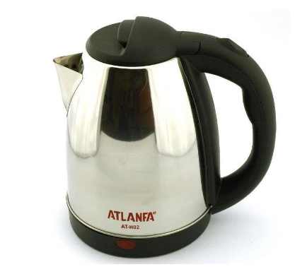 

Чайник электрический Atlanfa AT-H02 2 л 1500W Steel 112795, КОД: 1899924