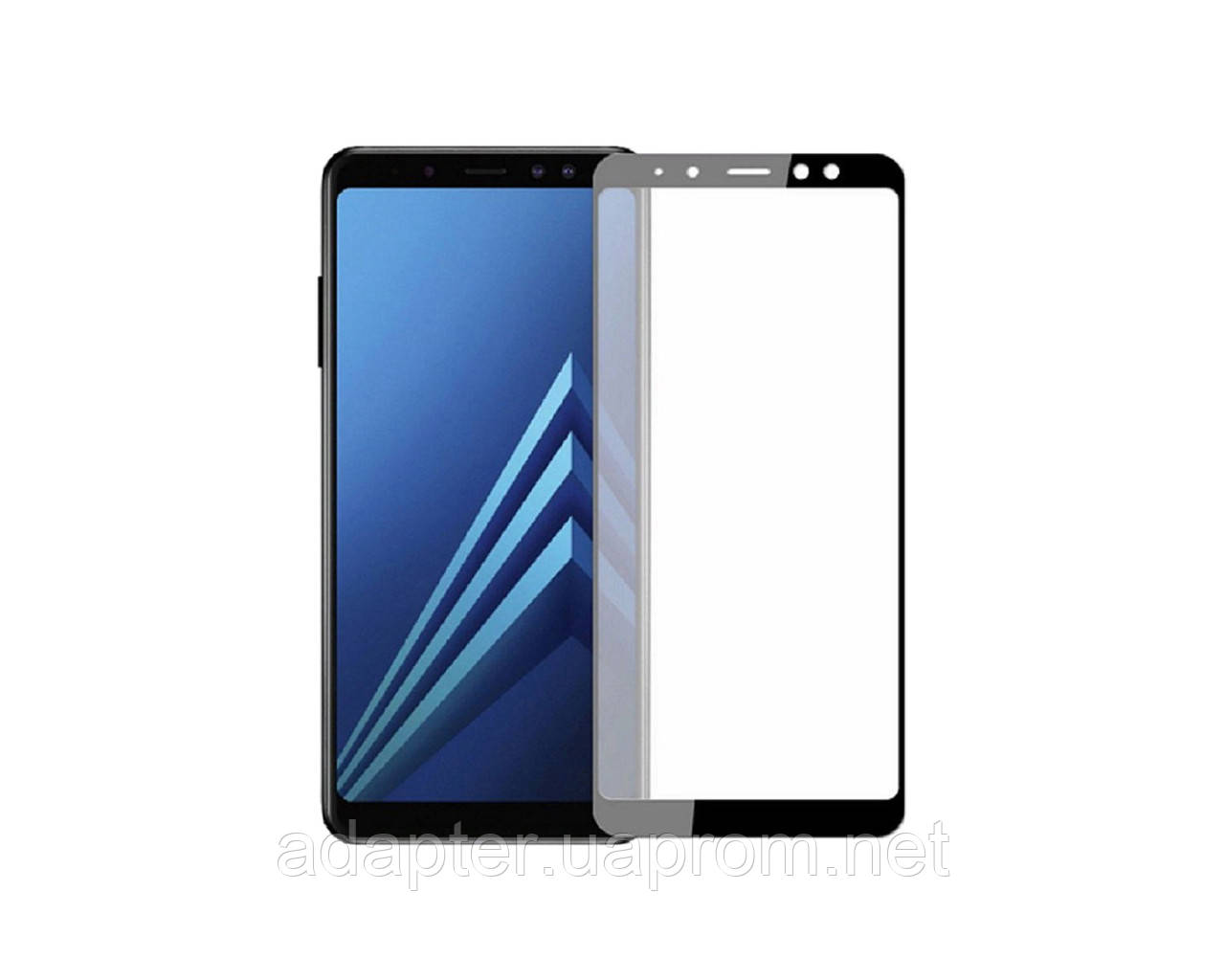 

Защитное 3D стекло Full Cover для Samsung A8 2018 A530 Black (1877), Черный