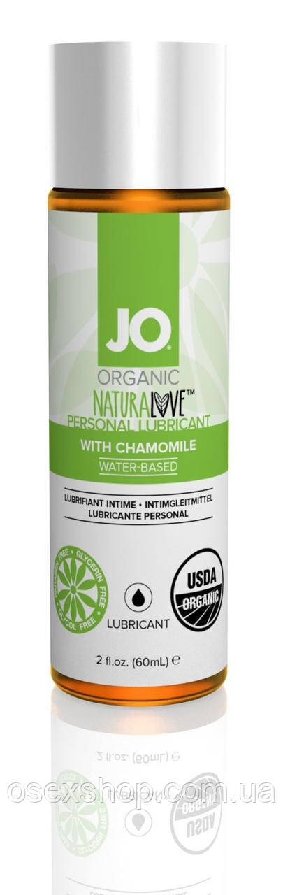 

Смазка на водной основе System JO NATURALOVE - ORGANIC (60 мл) с экстрактом листьев агавы и ромашки