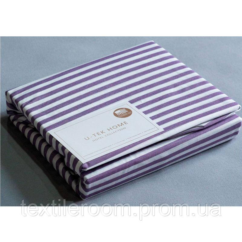 

Набор наволочки 50х70 -2 шт с простынью на резинке U-TEK Cotton Stripe Plum 30 (NHCP30150190)