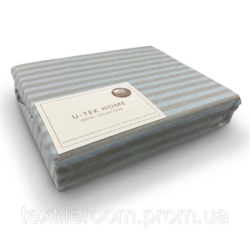 

Простынь на резинке U-TEK Cotton Stripe Blue-Grey 30 (CBG30140190)