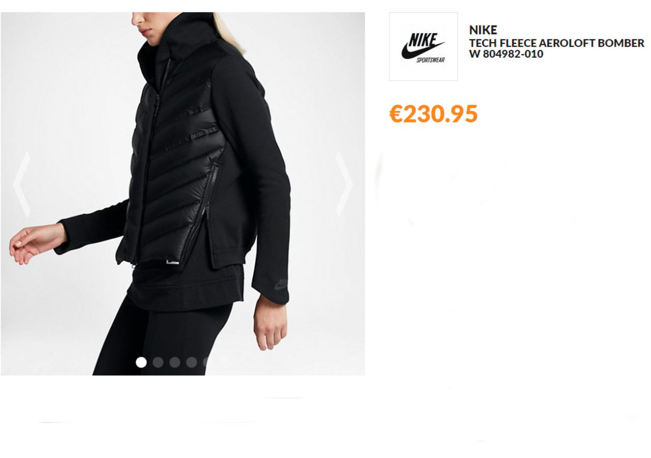 

Пуховик женский Nike Tech Fleece 800 Р52 (Оригинал)