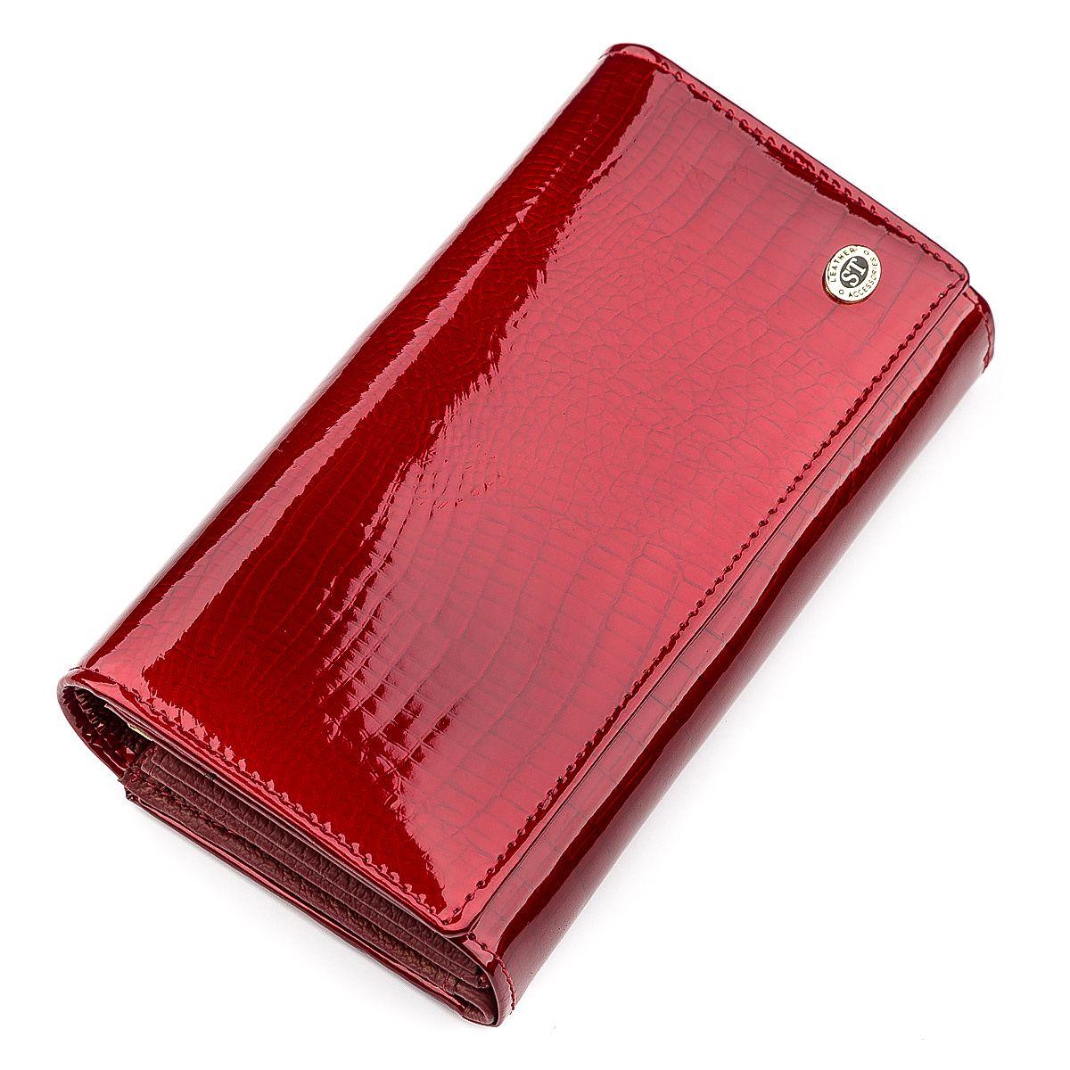 

Кошелек женский ST Leather 18430 (S9001A) очень красивый Красный (Pro_24)