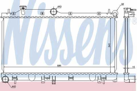 

Радиатор охлаждения Subaru Impreza 08-, Forester 08- Profit