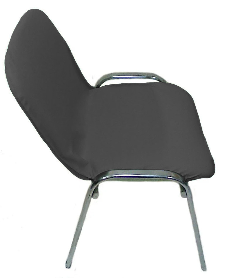 

Чехол накидка на офисный стул темно серый на резинке Atteks - 1352-2