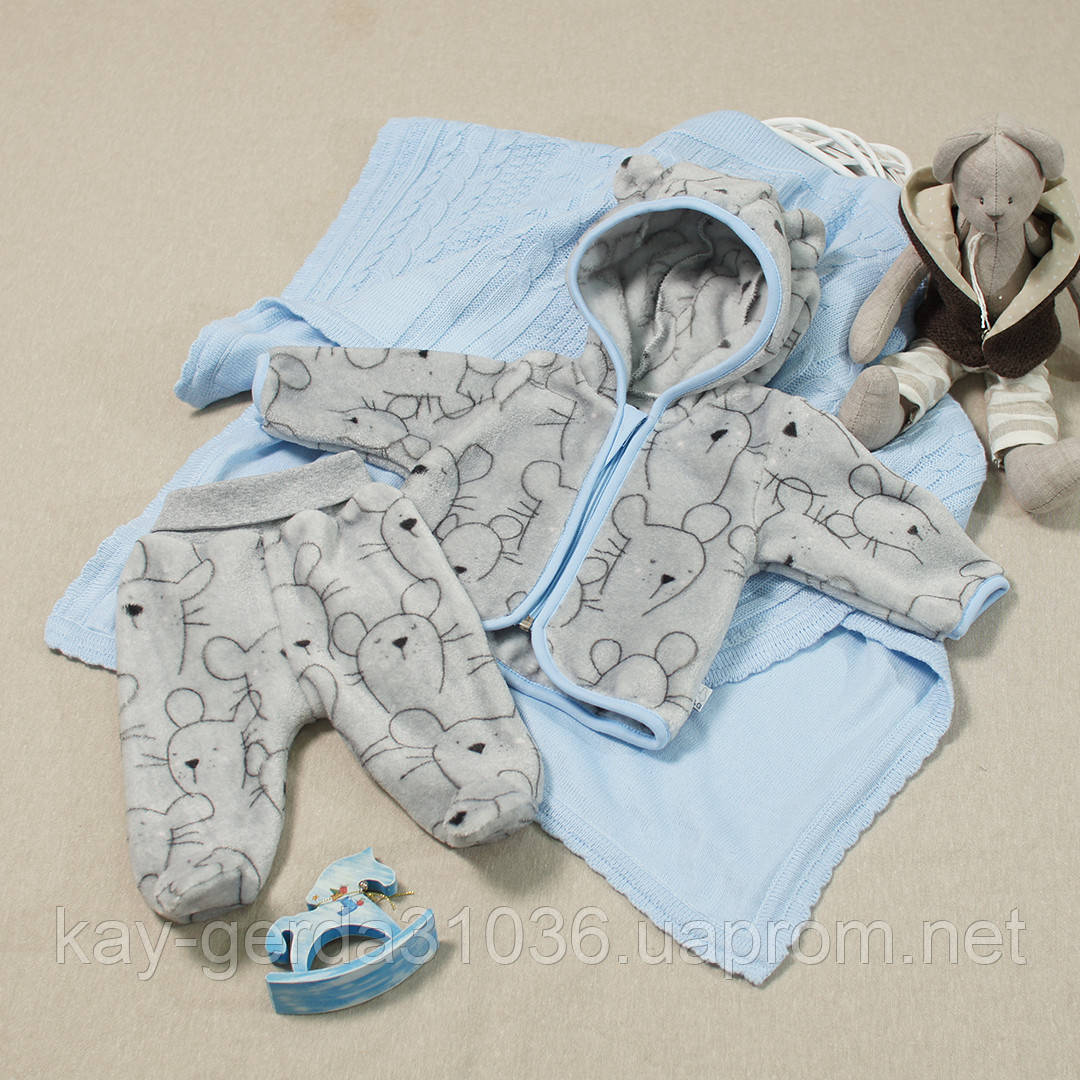 

Комплект для новорожденных 62, голубой