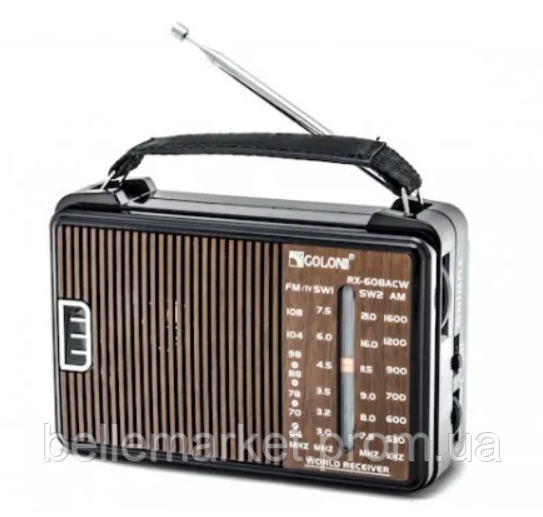 

Радиоприемник Golon RX-608ACW AM/FM/TV/SW1-2 5-ти волновой