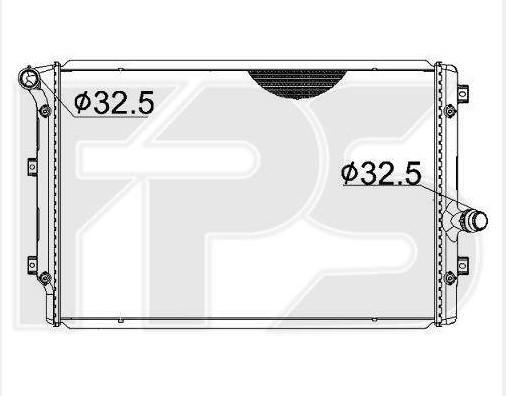 

Радиатор на Volkswagen Jetta 6 1.6 TDi 2011-2014 год