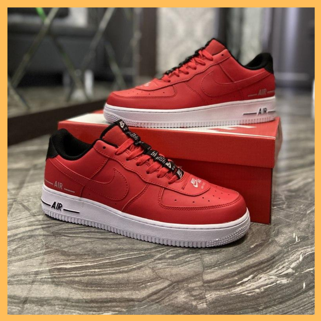 

Мужские кроссовки Nike Air Force 1 Low Red White (Красный)