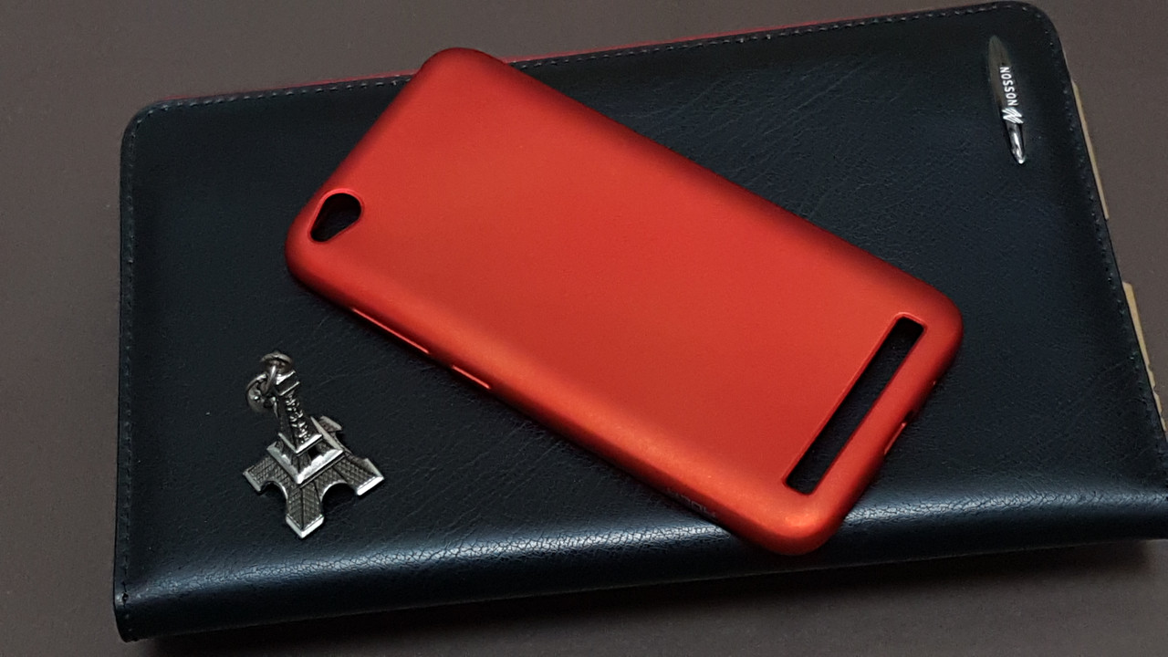 

Чехол бампер силиконовый для Xiaomi Redmi 5A Ксиоми Сяоми редми 5А цвет красный (Red) Soft-touch