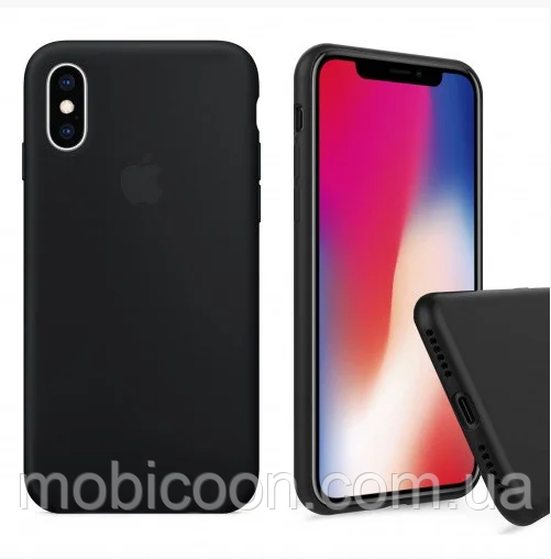 

Чехол силиконовый Soft-touch для iPhone X, Xs Black, Черный