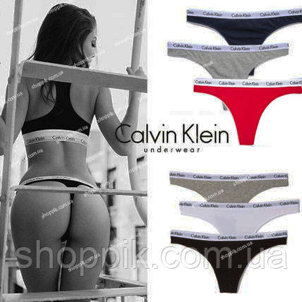 

Стринги Calvin Klein Carousel Женские трусы Женское белье Набор 6 шт Реплика светло-фиолетовый, S