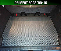 ЄВА килимок в багажник на Peugeot 5008 '09-16. EVA килим багажника Пежо 5008, фото 1