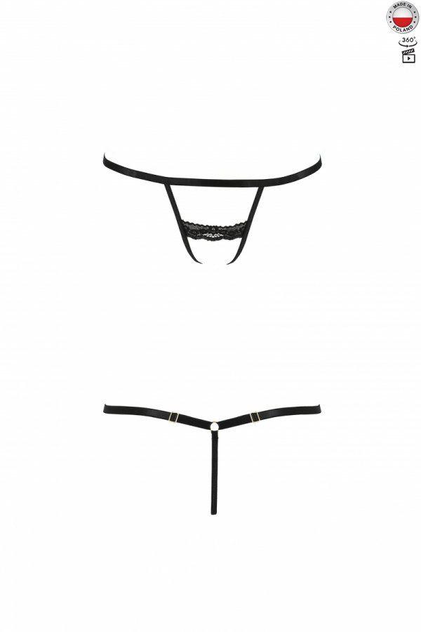 

Трусики-стрепы SHELLY THONG black L/XL - Passion Exclusive ОРИГИНАЛ