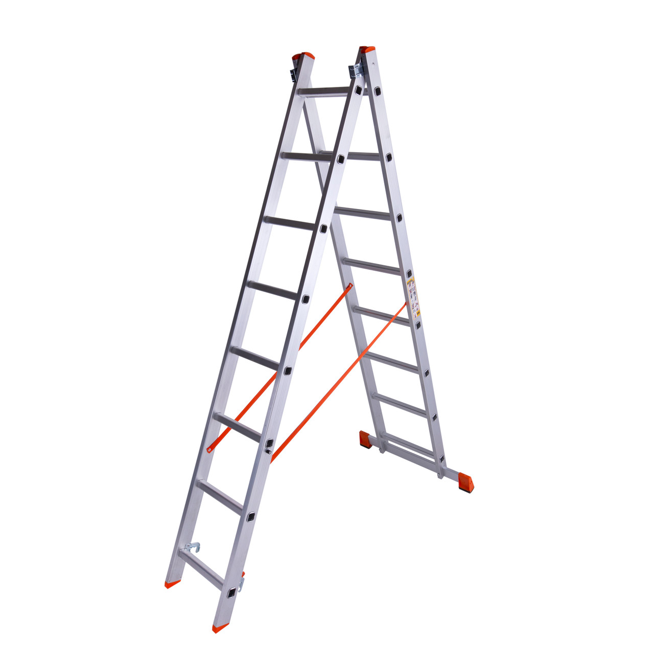 

Лестница двухсекционная алюминиевая Laddermaster Sirius A2A8. 2x8 ступенек