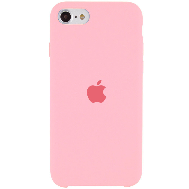 

Силиконовый чехол на айфон SE 2020 Silicone Case iPhone SE 2020 Розовый / Pink