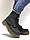 Женские кожаные ботинки Dr. Martens Jadon Black Crazy Horse (Доктор Мартинс Жадон черного цвета кожаные 36-40), фото 6
