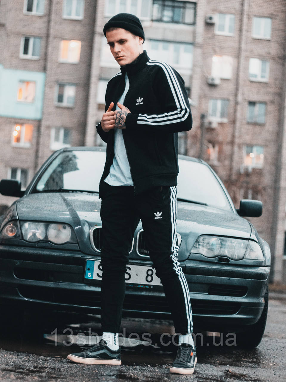 

Спортивный костюм теплый мужской Adidas Адидас черный Киев