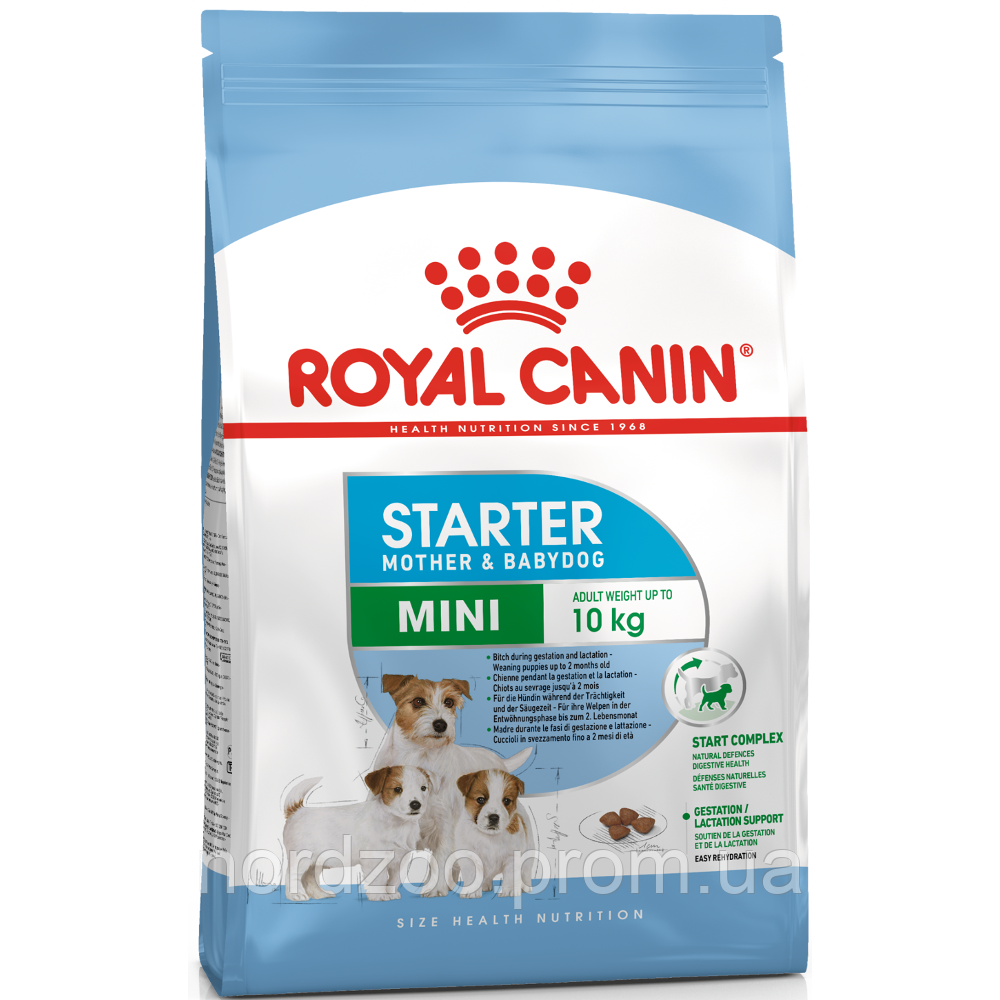 

Royal Canin Mini Starter сухой корм для щенков до 2-х месяцев, беременных и кормящих собак 1 кг 8,5 кг