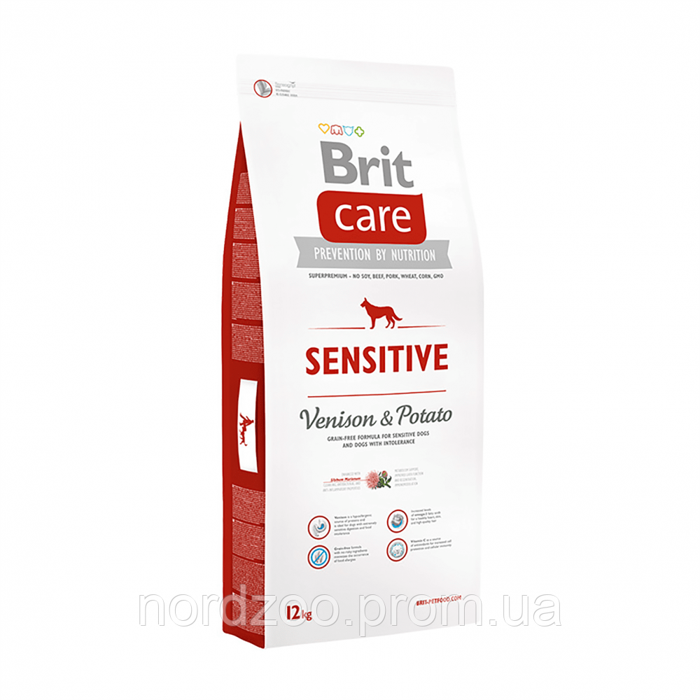 

Brit Care Sensitive Venison & Potato для взрослых собак всех пород с олениной 3