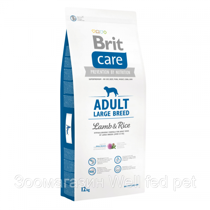 

Brit Care Adult Large Breed Lamb & Rice (1 кг - 12 кг)(д/собак весом от 25 кг