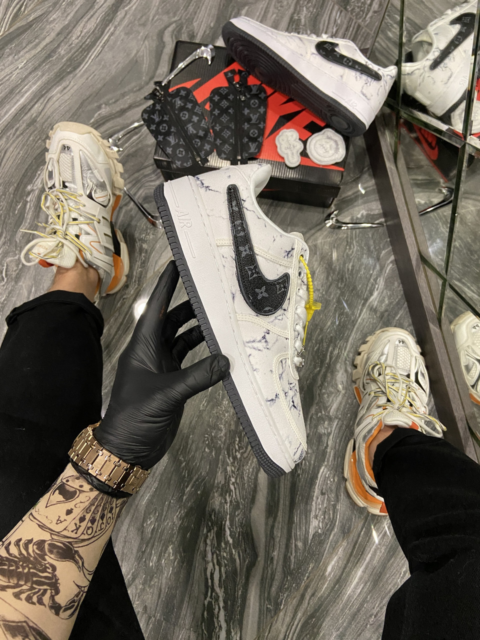 

Travis Scott x Nike Air Force 1 Sail (Белый) Найк Аир Форс Низкие 45