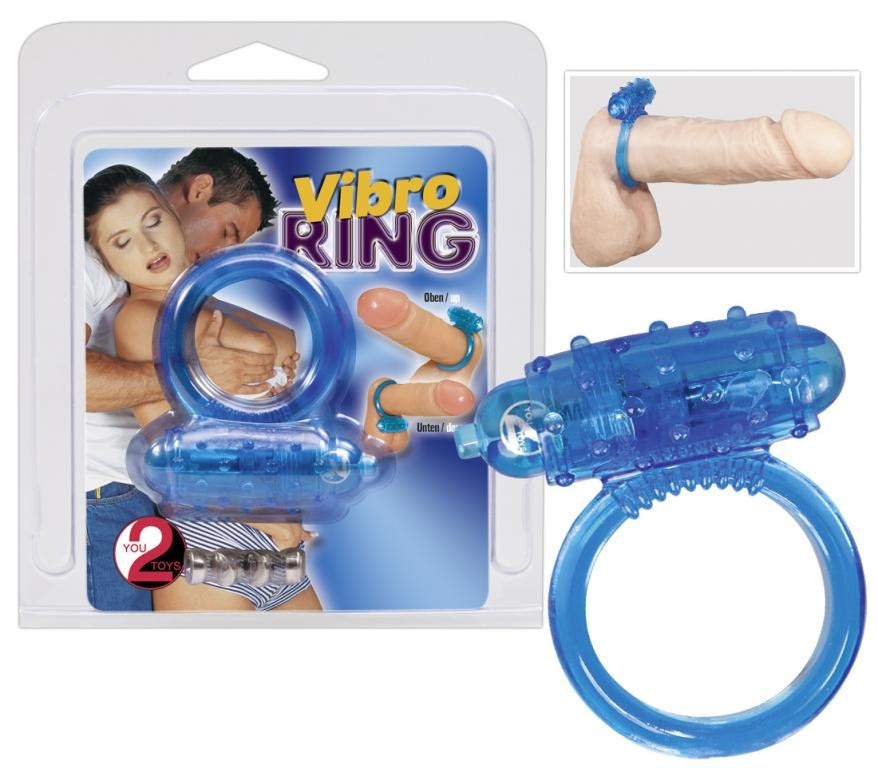 

Насадка с вибрацией Vibro Ring Silikon, Синий