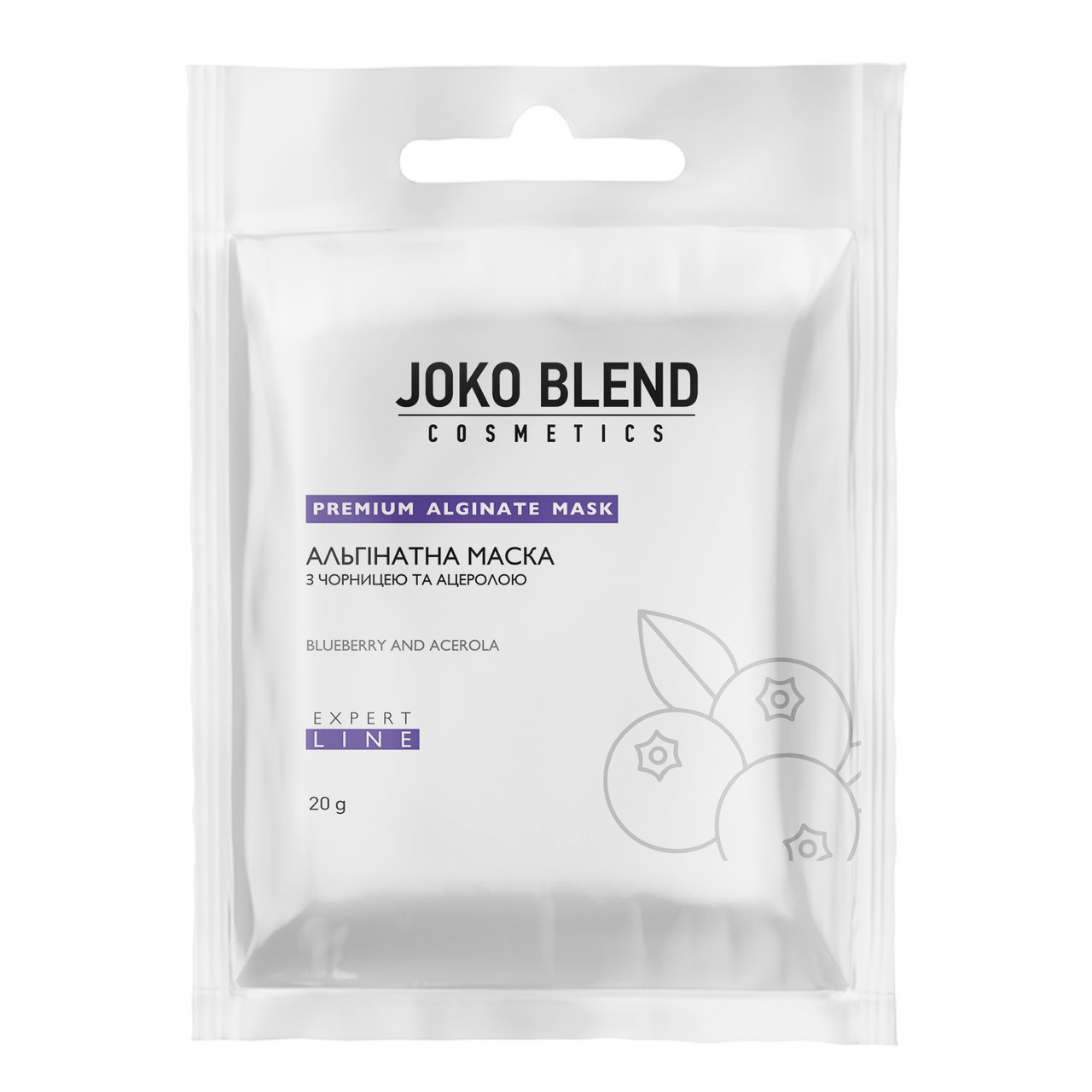 

Альгинатная маска с черникой и ацерола - Joko Blend Premium Alginate Mask