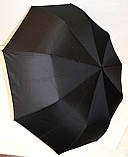 Чоловічий чорний парасольку Matic Автомат на 10 спиць зі спицями з хромованої сталі, фото 4